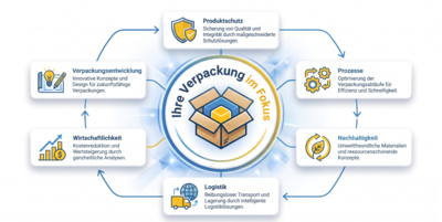 Firefly_Gemini Flash_Modern corporate infographic for a packaging consulting landing page, clean European  660825