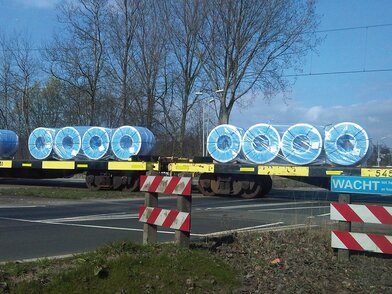 41200801 Coils mit Weave auf Waggon