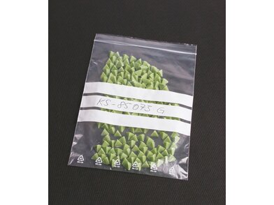 315103 Polyzip mit Schreibfeld grünes Granulat
