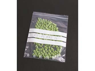 315103 Polyzip mit Schreibfeld grünes Granulat