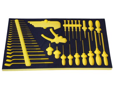 611109 Einlage Werkzeug schwarz gelb