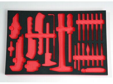 611109 Einlage Werzeug Schwarz rot