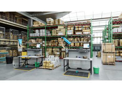 Packaging-environment-FillPak Trident-Mini-right-angle-2-packstations